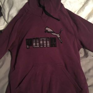 Women's medium purple PUMA hoodie